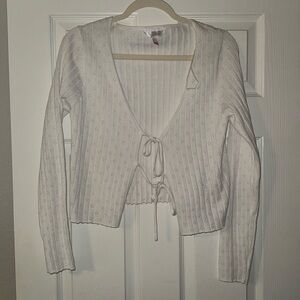 WOMENS LARGE KNIT COVER UP SWEATER